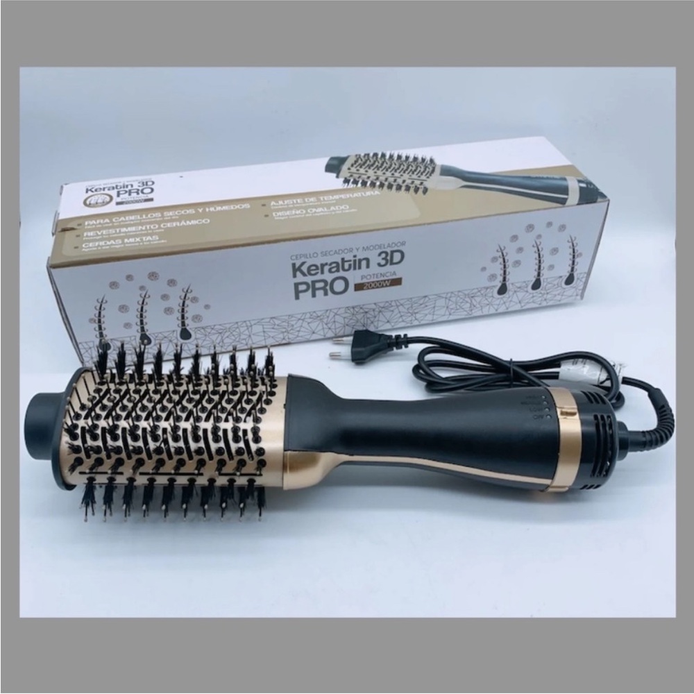 Keratin 3D Pro Hair Dryer Brush Upgraded 4 in 1 Hair Dryer and Styler Volumize